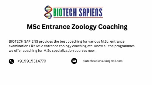 MSc Entrance Zoology Coaching