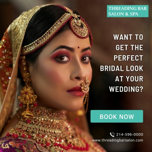 Achieve the perfect bridal look on your special day with our expert services. From flawless makeup to exquisite styling, we cater to your unique beauty needs for an unforgettable wedding.

https://threadingbarsalon.com/