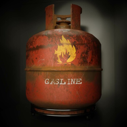 3D gas cylinder model