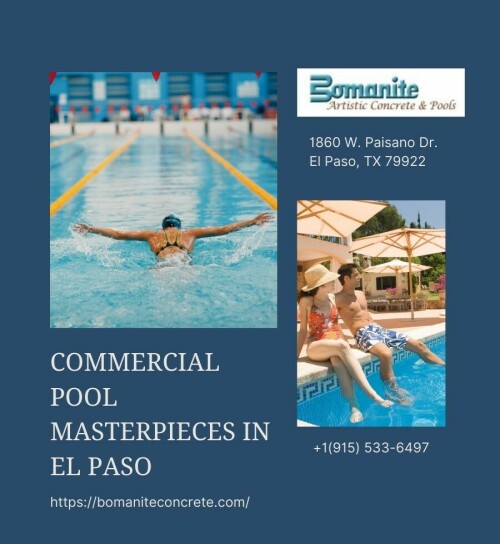 Commercial Pool Masterpieces in El Paso Bomanite Artistic Concrete & Pools